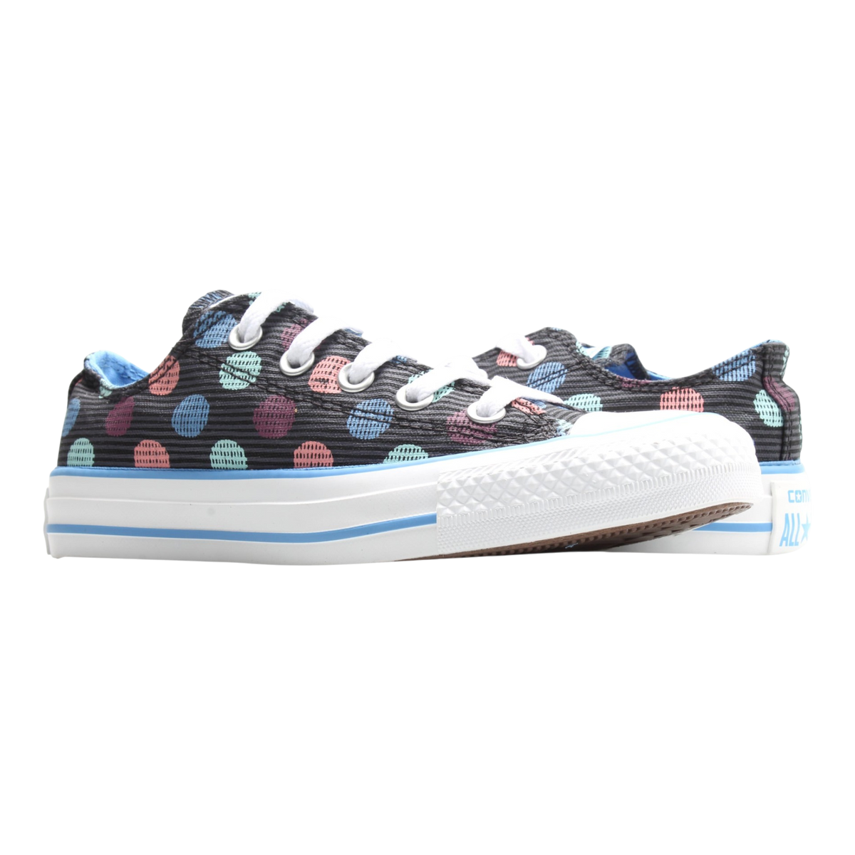 Converse Chuck Taylor All Star Polka Dots Ox Men's Low-Top Sneakers — Graphite Canvas