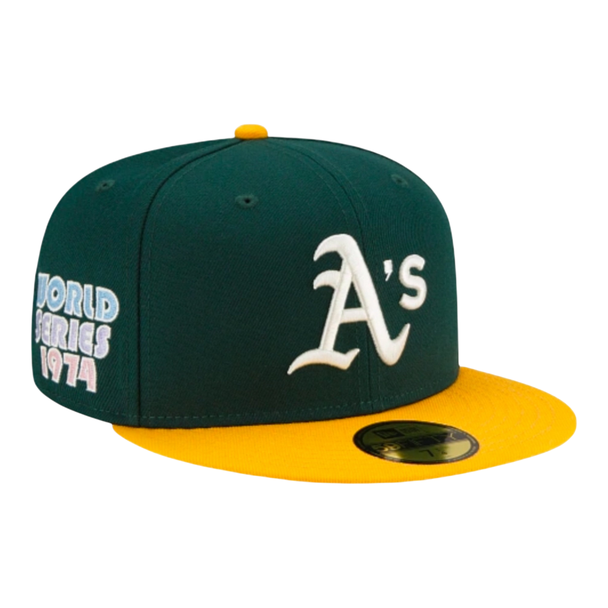New Era Oakland Athletics Pop Sweat 59FIFTY Men's Fitted Hat — Green/Purple