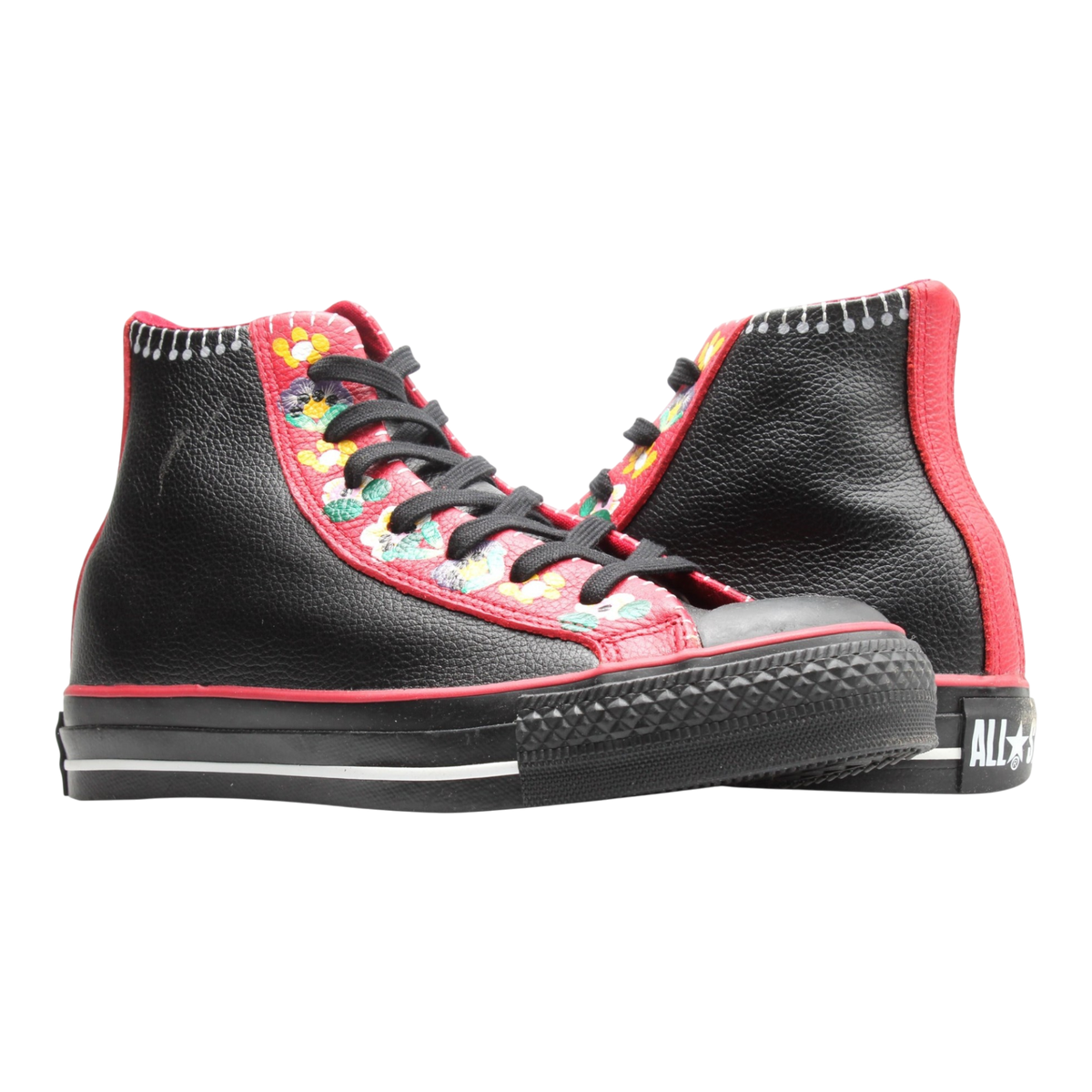 Converse Chuck Taylor All Star Matryoshka Hi Men's High-Top Sneakers — Black/Red Canvas