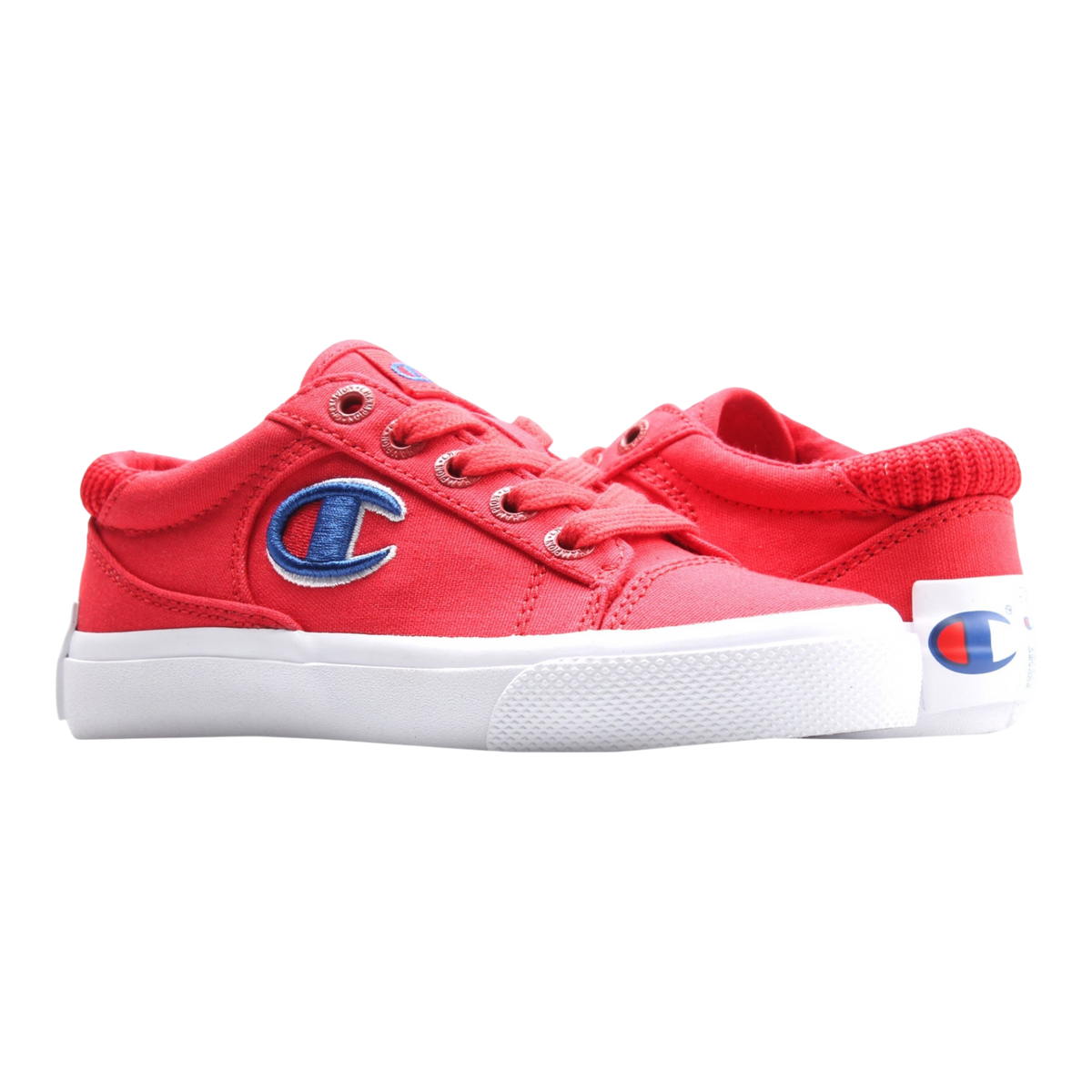 Champion Life Fringe Lo Scarlet Little Kids' (PS) Sneakers — Red Canvas Low-Top