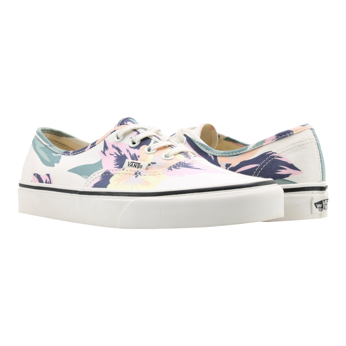 Vans Authentic Men's Sneakers — Vintage Floral Canvas Low-Top