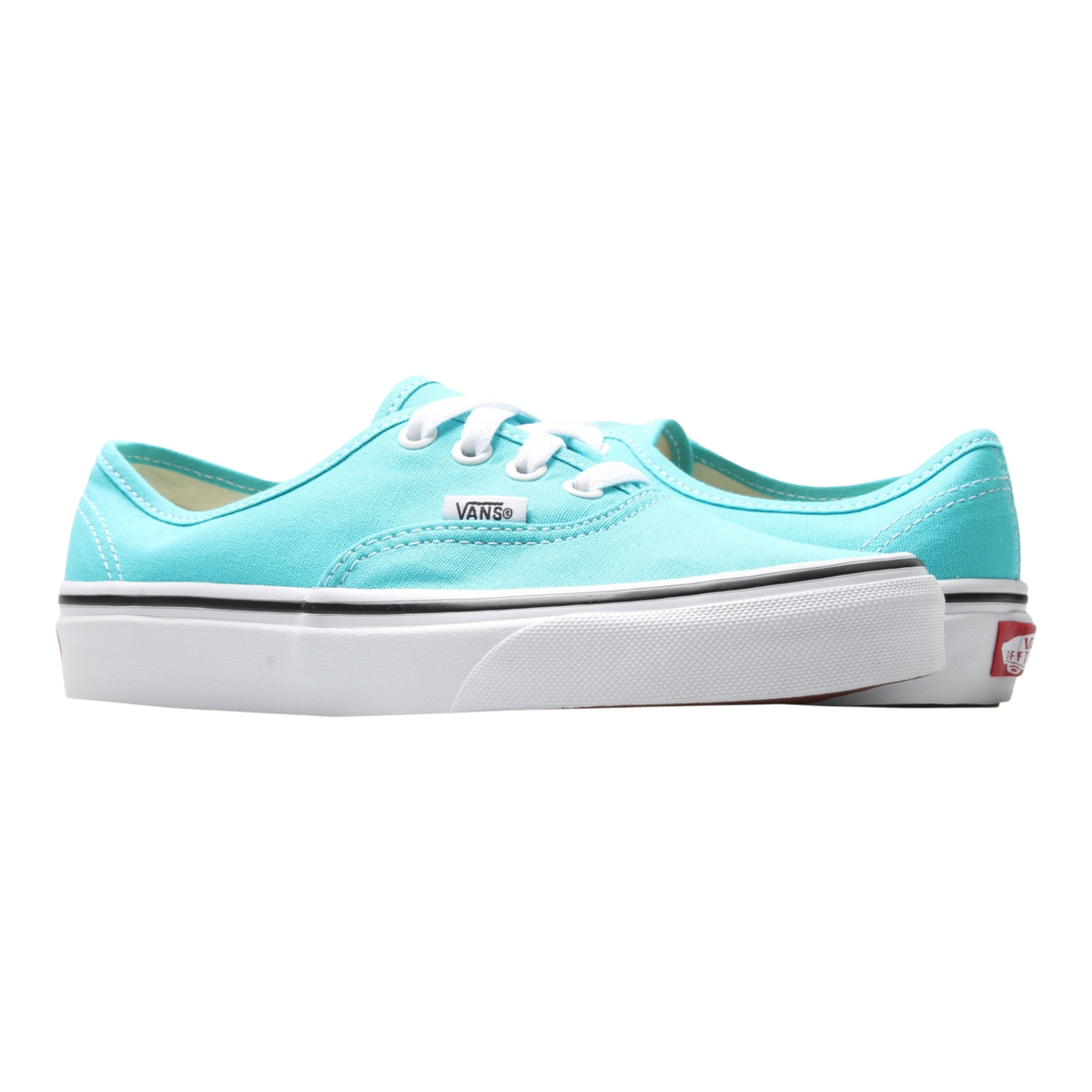 Vans Authentic Men's Sneakers — True White/Blue Canvas Low-Top