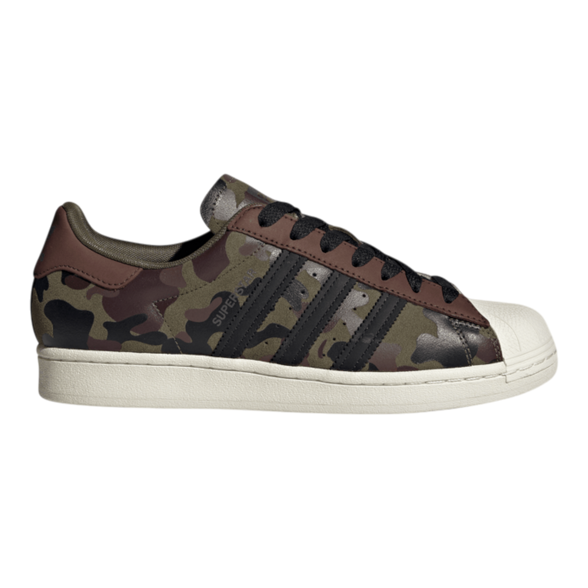 adidas Superstar Men's Sneakers — Olive/Camo Suede Low-Top