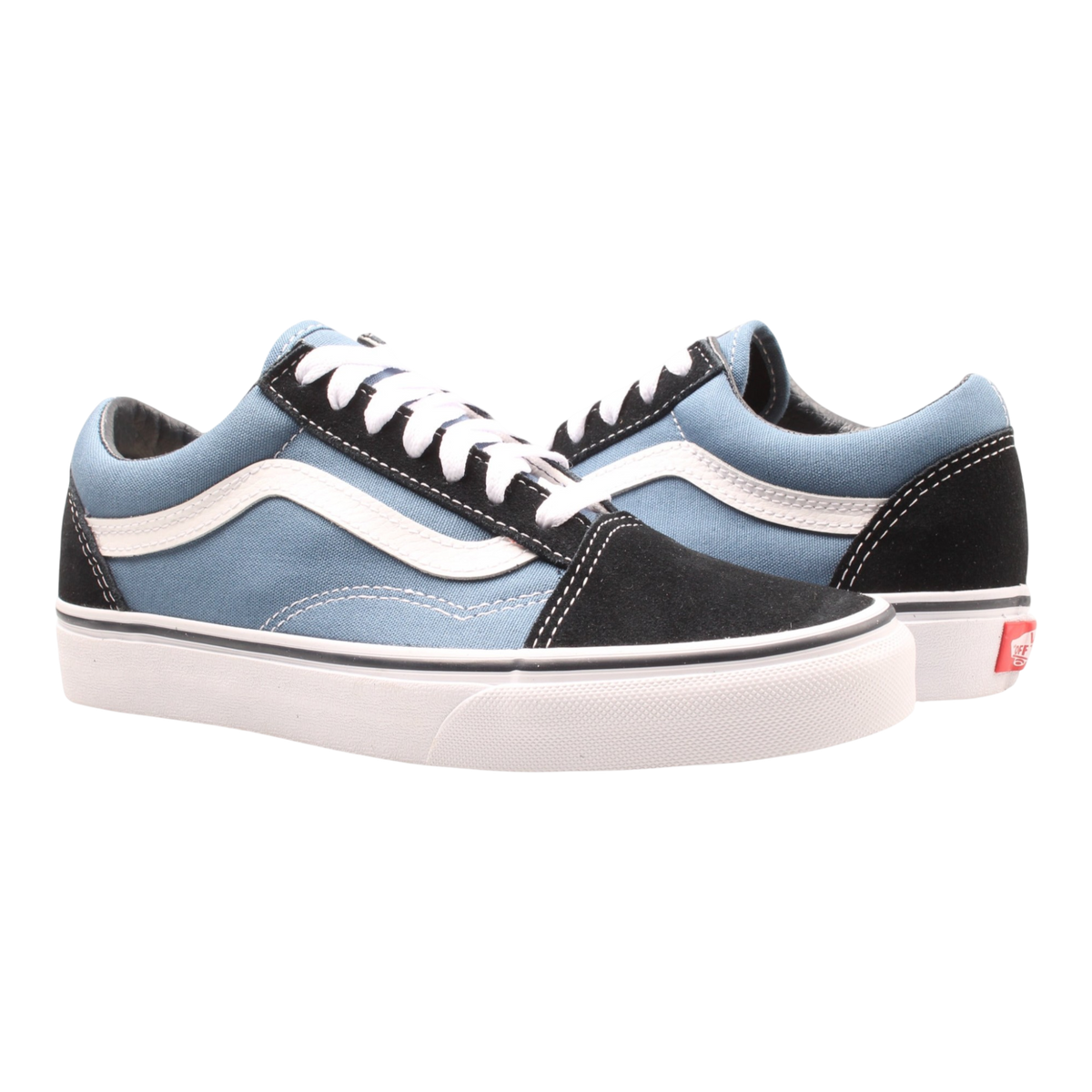 Vans Old Skool Men's Sneakers — Navy/Blue/White Suede Low-Top