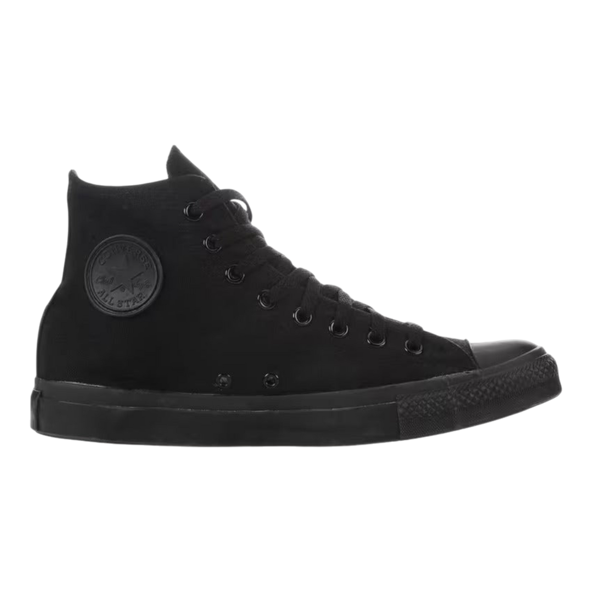 Converse Chuck Taylor All Star Men's Sneakers — Black Monochrome Canvas High-Top