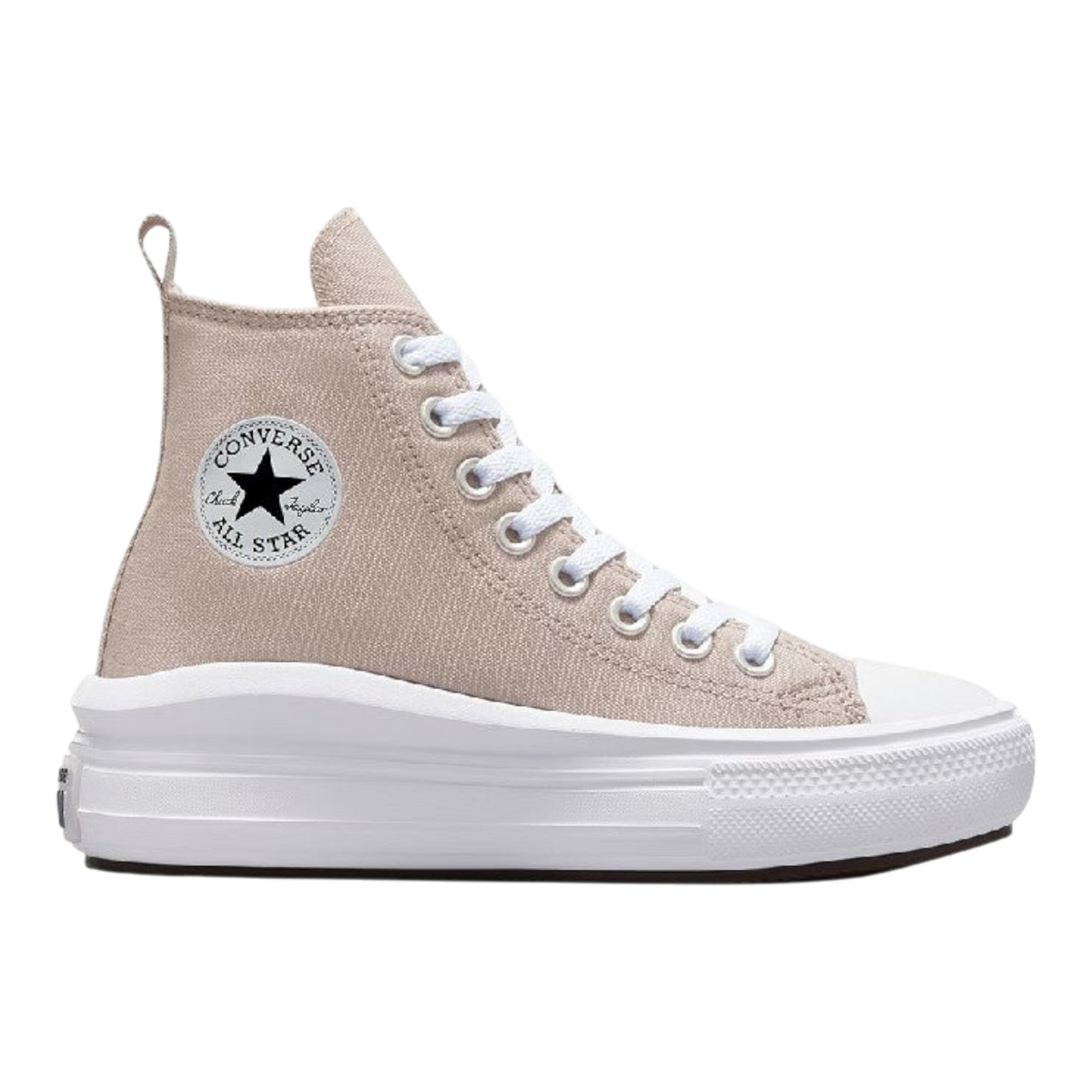 Converse Chuck Taylor All Star Move Women's Platform High-Top Sneakers — Wonder Stone Canvas