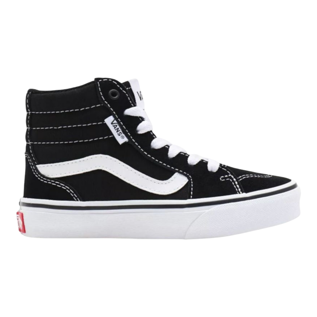 Vans Filmore Hi Big Kids' (GS) High-Top Sneakers — Black/White Suede/Canvas