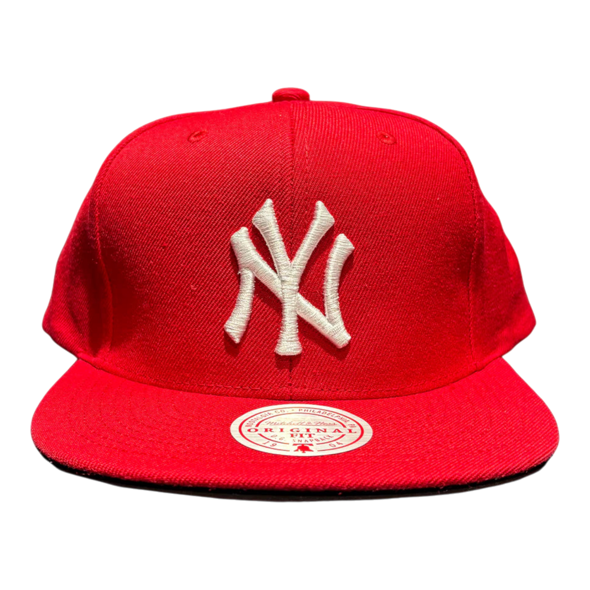 Mitchell & Ness New York Yankees OG Men's Snapback Hat — Red/White