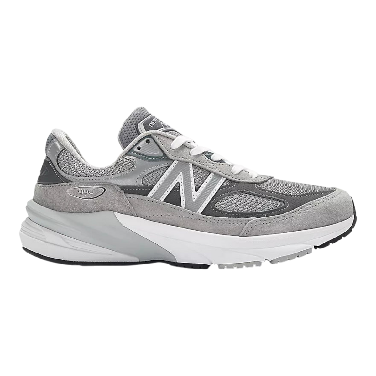 New Balance 990v6 Made in USA Men's Sneakers (2E width) — Grey Suede