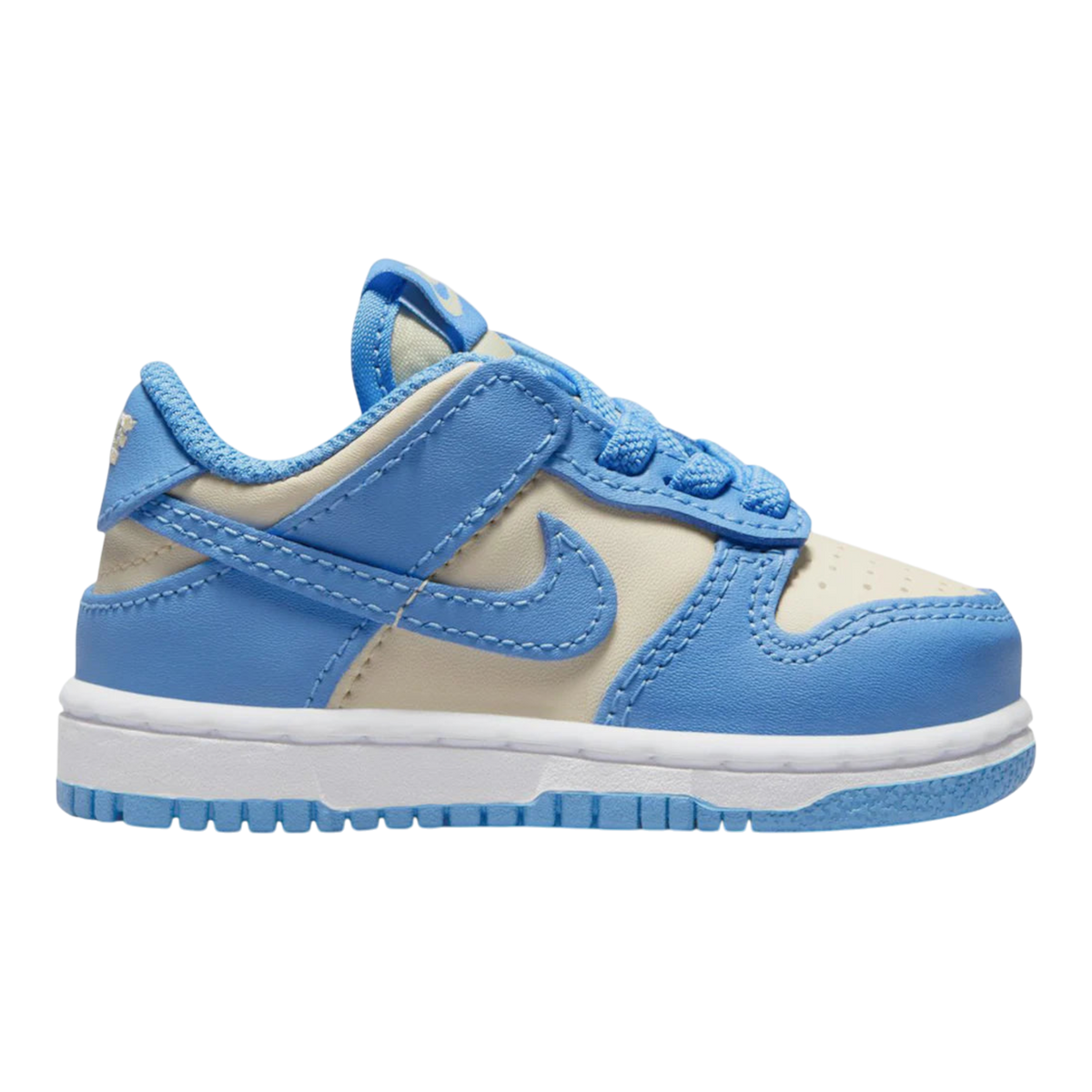 Nike Dunk Low Toddlers' (TD) Sneakers — White/Football Grey Leather Low-Top