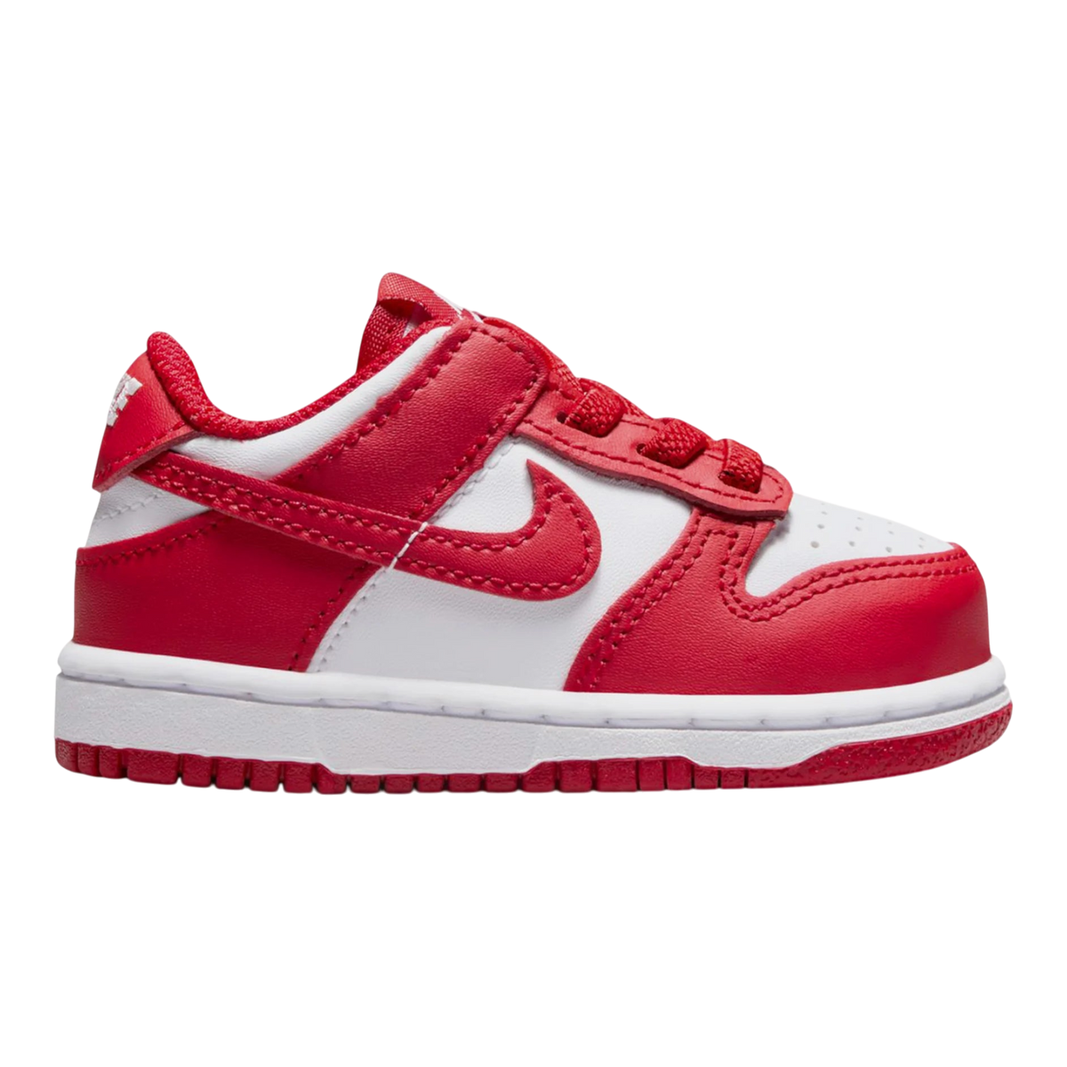 Nike Dunk Low Toddlers' (TD) Sneakers — White/University Red Leather Low-Top