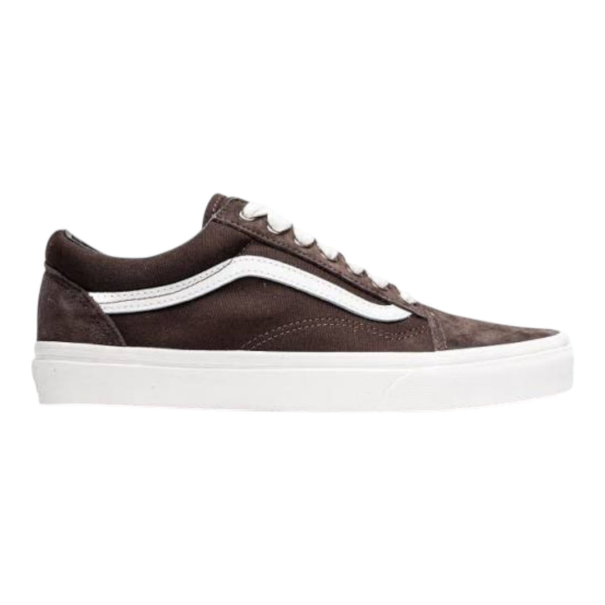 Vans Old Skool Men's Sneakers — Brown Suede/Canvas Low-Top