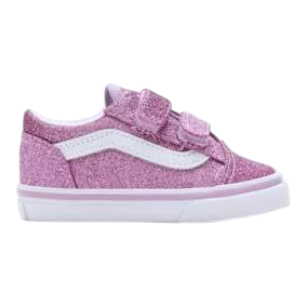 Vans Old Skool V Toddlers' (TD) Sneakers — Lilac Glitter