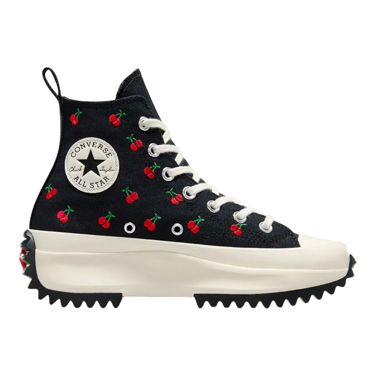 Converse Run Star Hike Men's Platform High-Top Sneakers — Black Canvas
