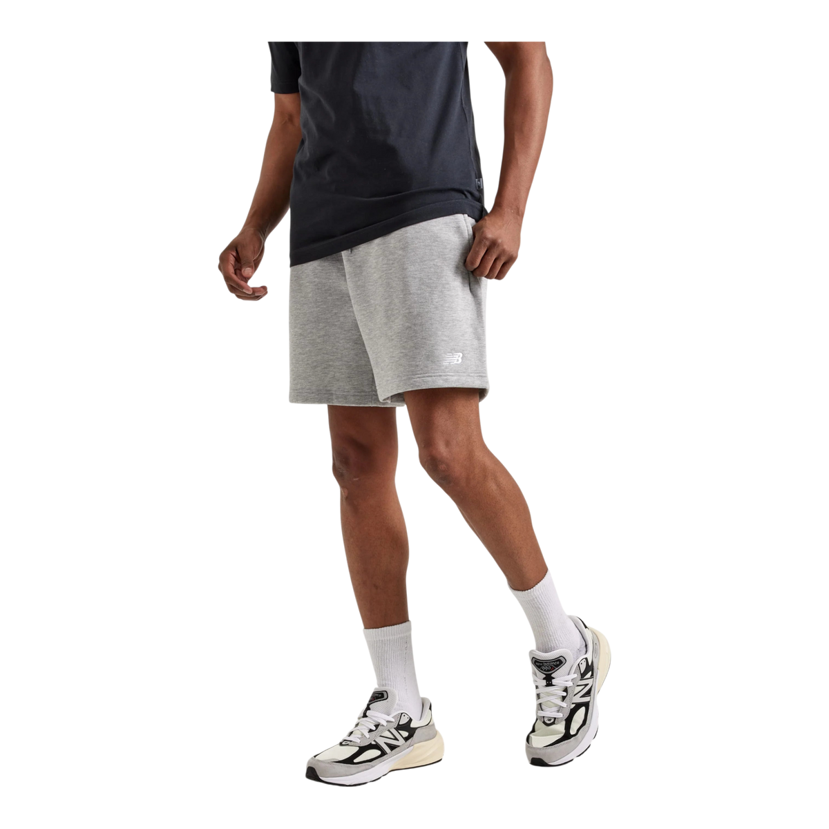 New Balance Sport Essentials Fleece Men's Shorts — Athletic Grey