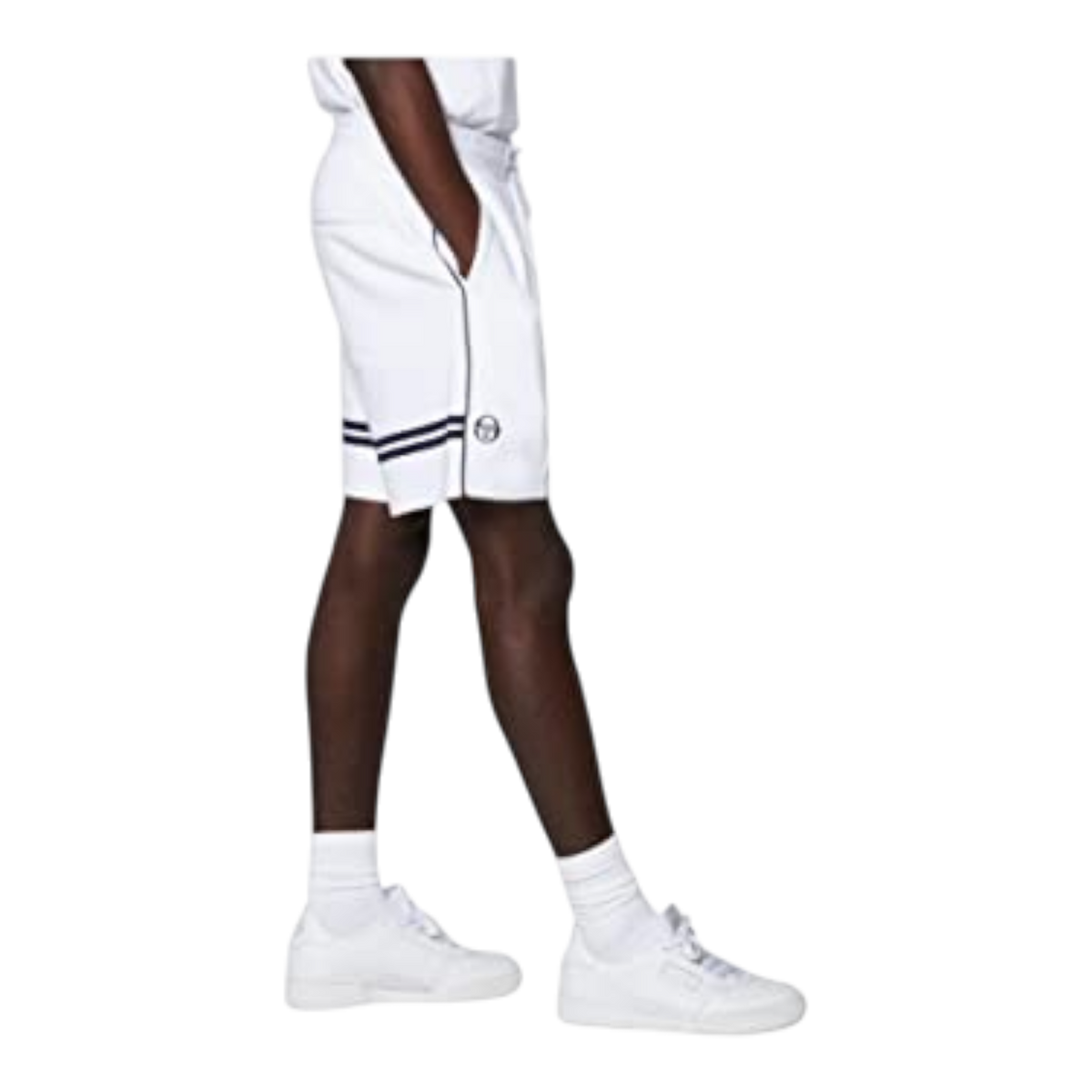 Sergio Tacchini Orion Men's Shorts — White/Orange