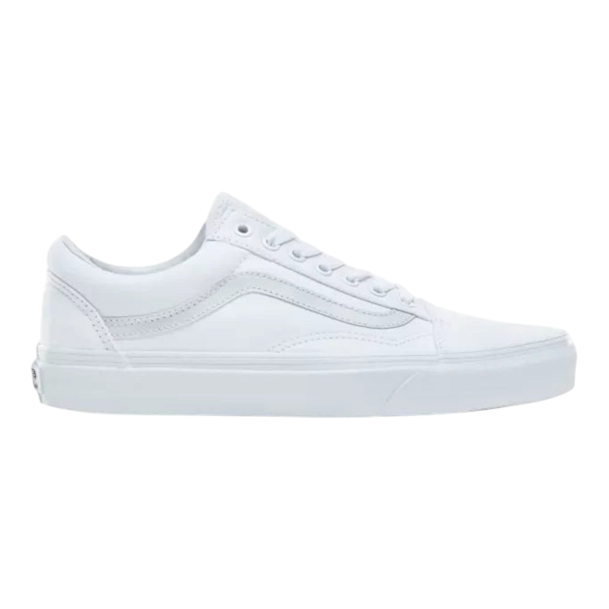 Vans Old Skool Men's Sneakers — True White Canvas/Suede Low-Top