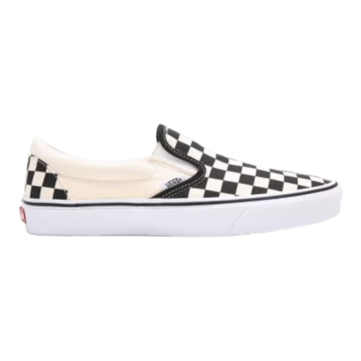 Vans Classic Slip-On Men's Sneakers — Black/White Checkerboard Canvas Low-Top
