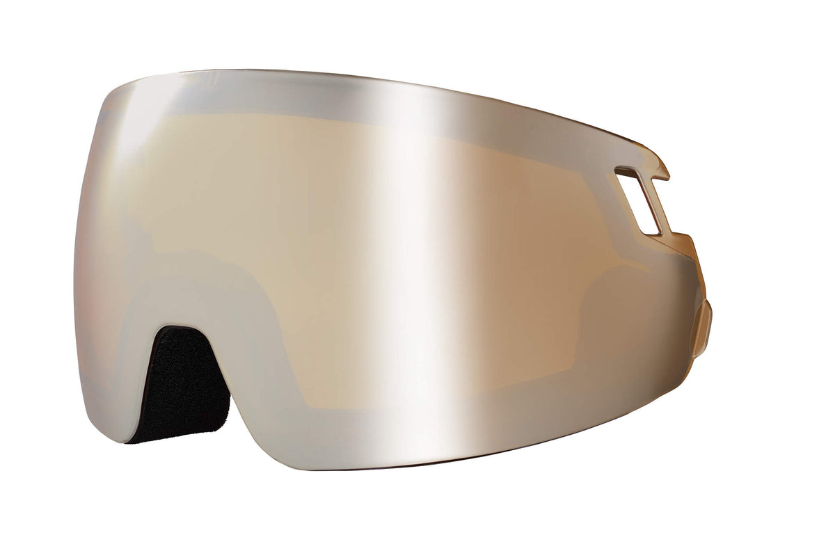 HEAD RADAR and RACHEL Replacement Visor Lens, Silver in Silver - front view
