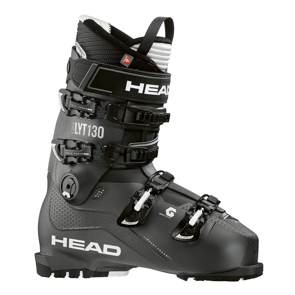 HEAD EDGE LYT 130 Ski Boots, Anthracite, Mondo 25.5 in Gray - side view