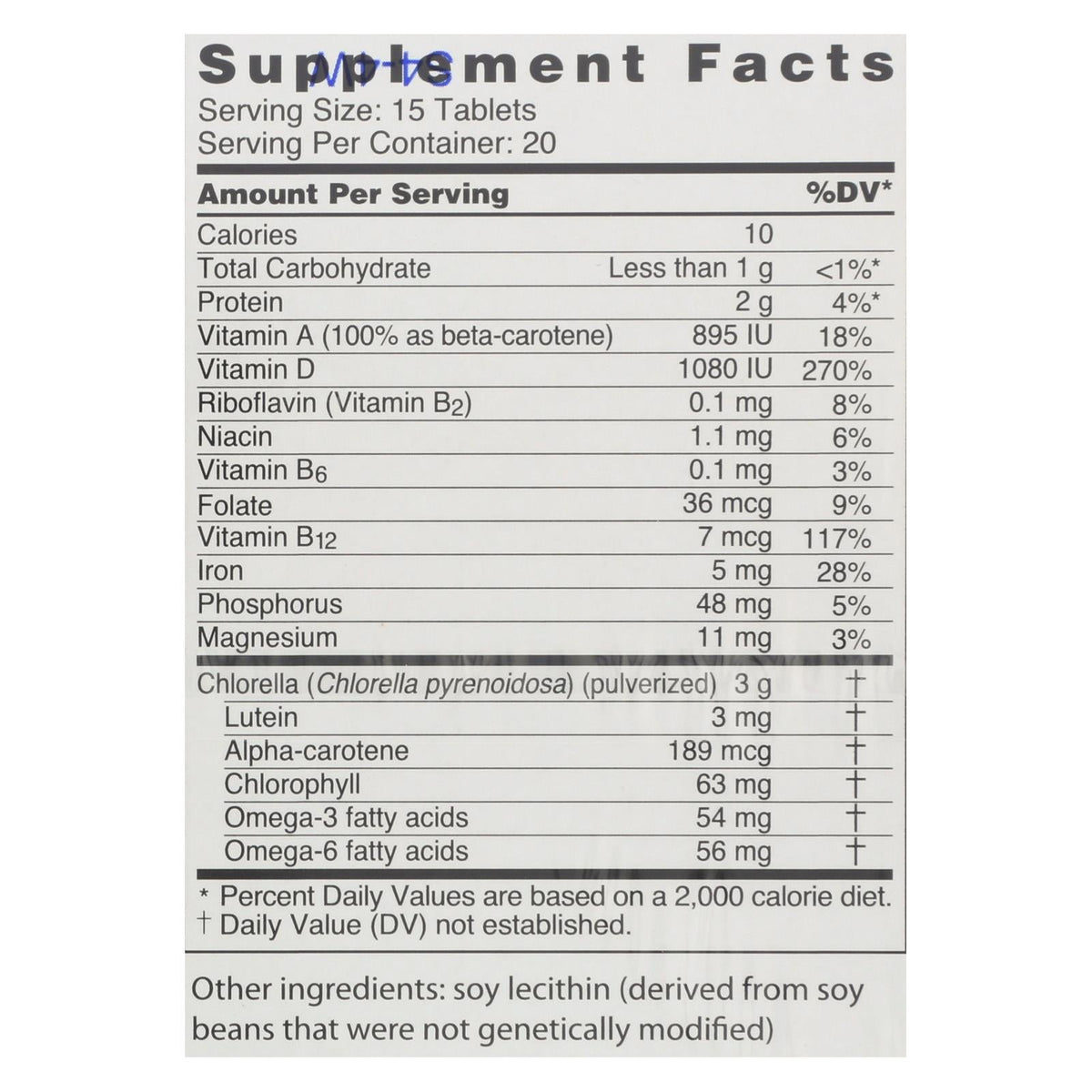 Sun Chlorella A (Pack of 300 Tablets - 200 Mg) - View 2