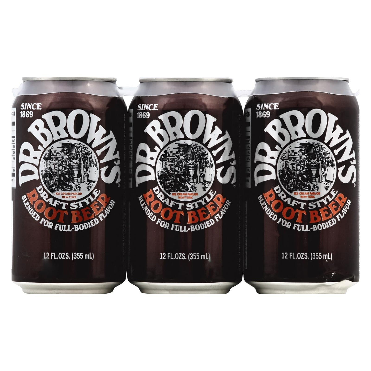 Dr. Brown's Draft Style Root Beer - 6/12 Fl. Oz., Case of 4