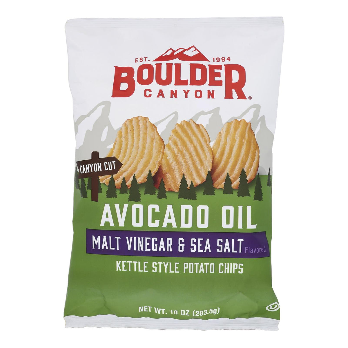 Boulder Canyon Natural Foods Chips, Kettle Cooked Avocado Multigrain, 10 oz, Case of 12