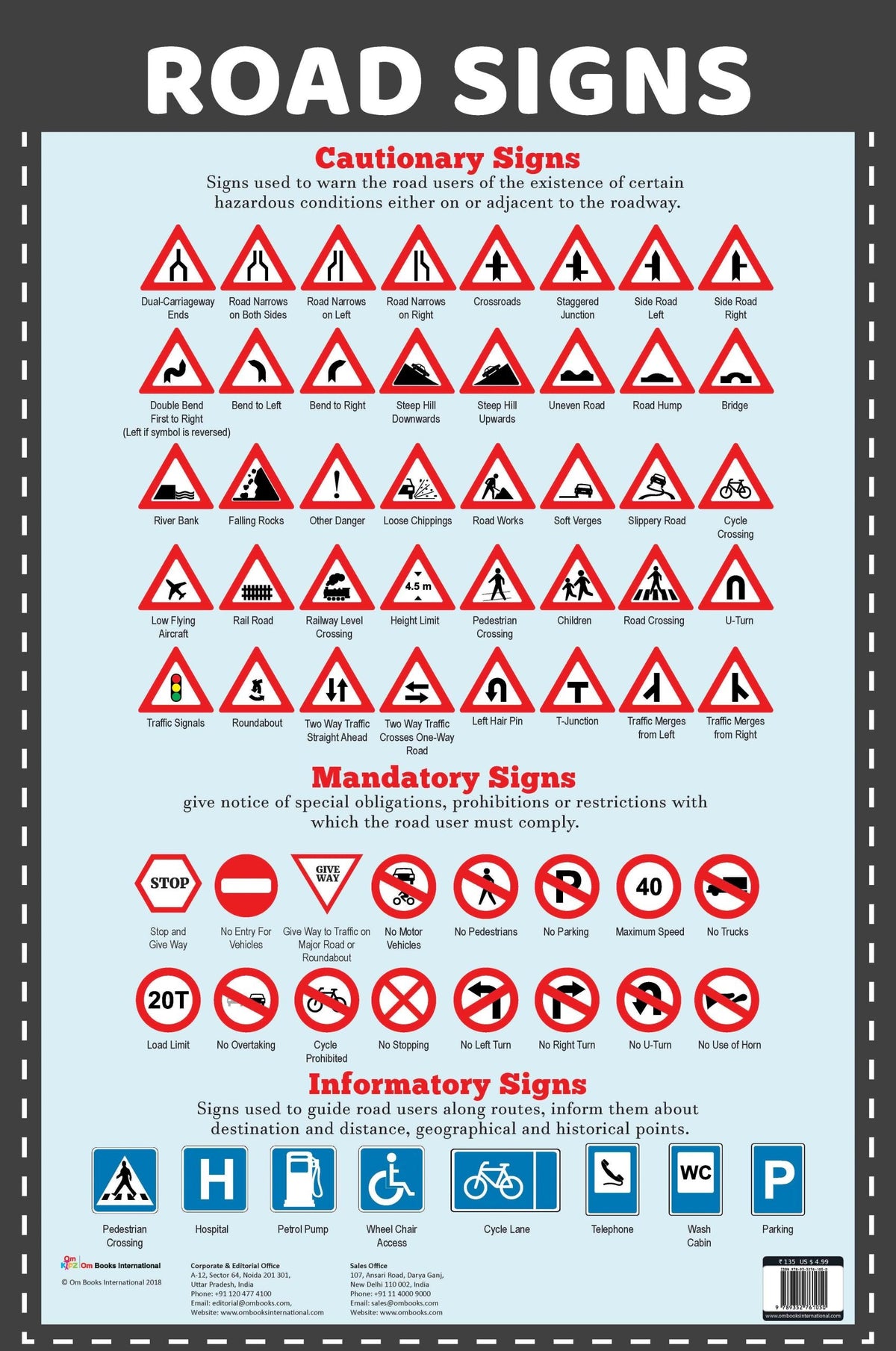 Road Signs : Charts - Om Books