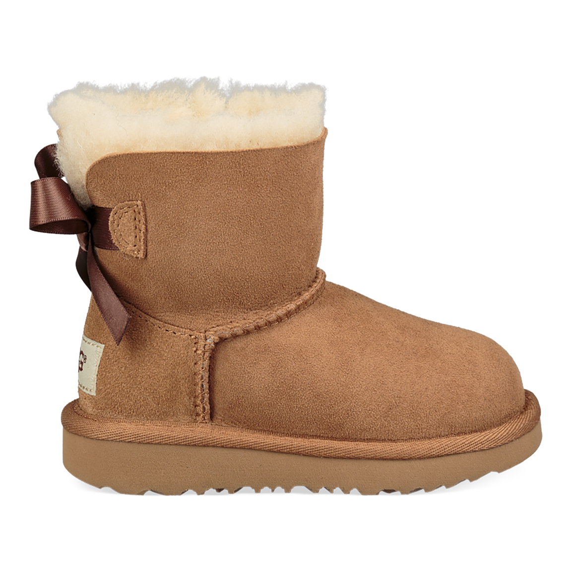 UGG Mini Bailey Bow II Toddlers' Boots — Chestnut