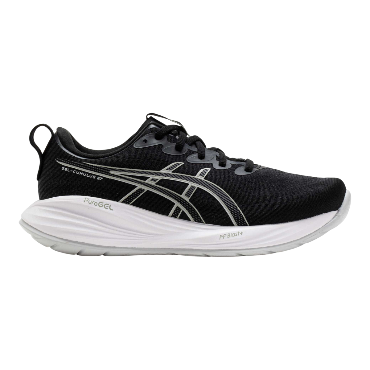 ASICS GEL-CUMULUS 27 Wide Mens Running Shoes — Black/Concrete