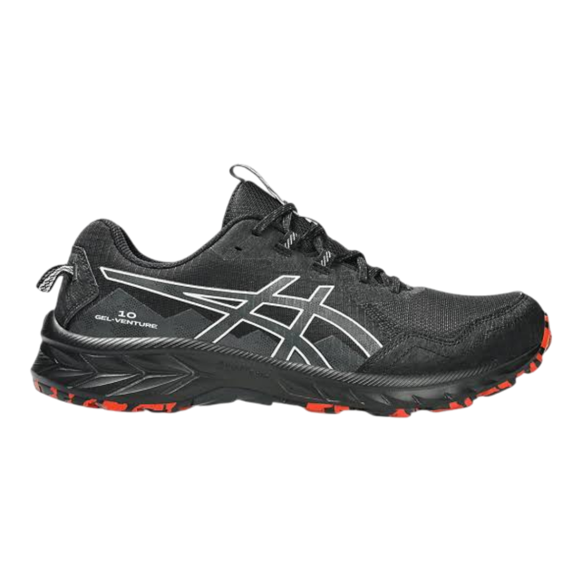 ASICS GEL-VENTURE 10 Mens Trail Running Shoes — Black/Lake Grey