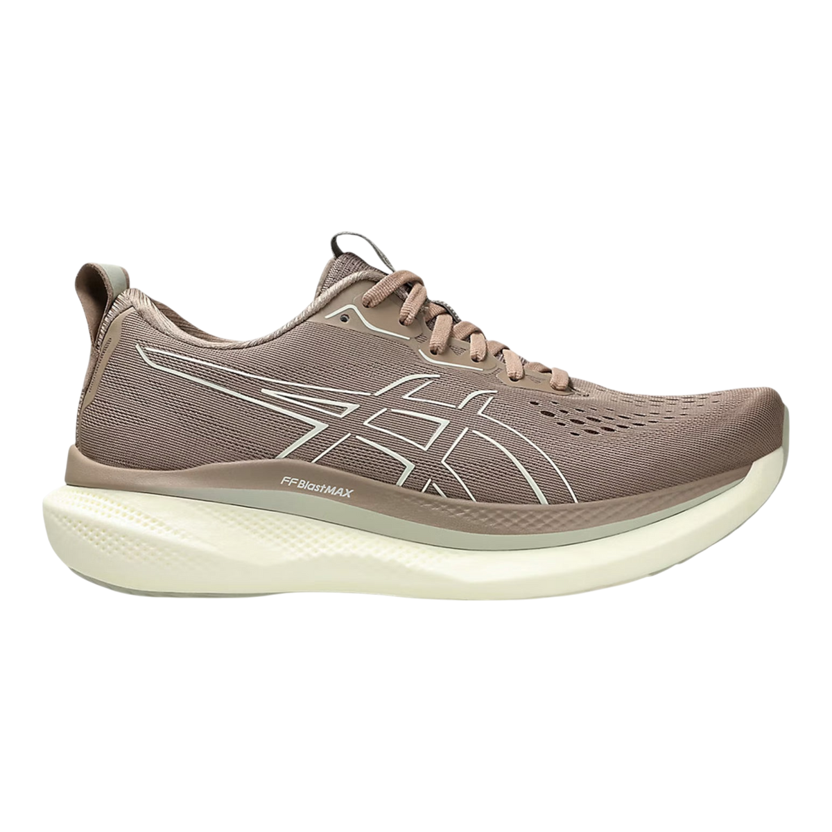 ASICS GLIDERIDE MAX Mens Running Shoes — Taupe Grey/Birch