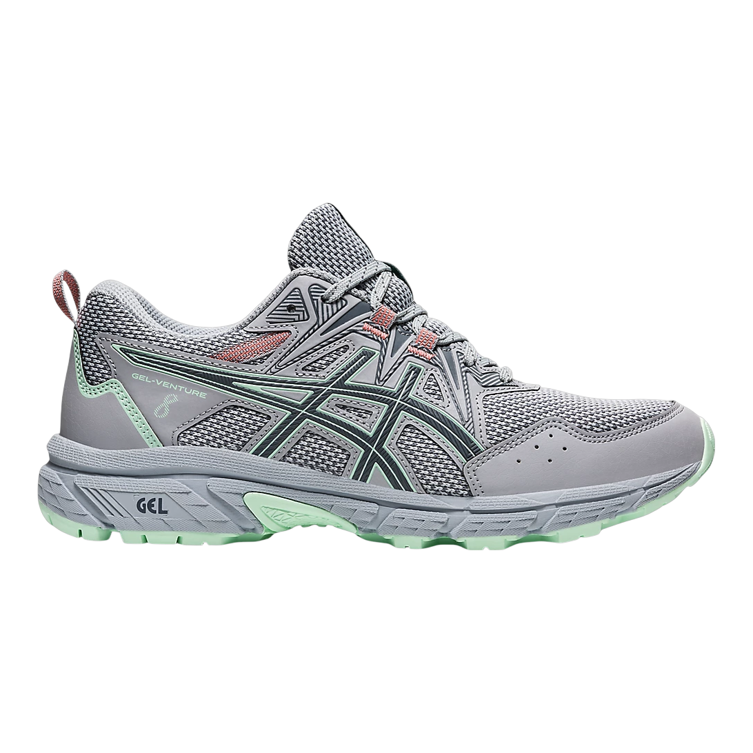 ASICS GEL-VENTURE 8 Wide Womens Trail Running Shoes — Piedmont Grey/Metropolis