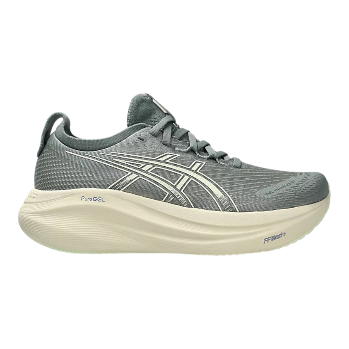ASICS GEL-NIMBUS 27 Womens Running Shoes — Monument Blue/Whisper Green
