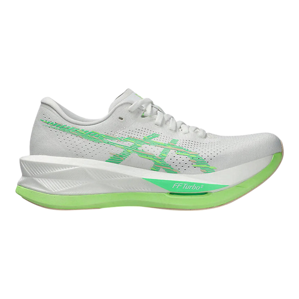ASICS SONICBLAST Womens Running Shoes — White/Vital Green