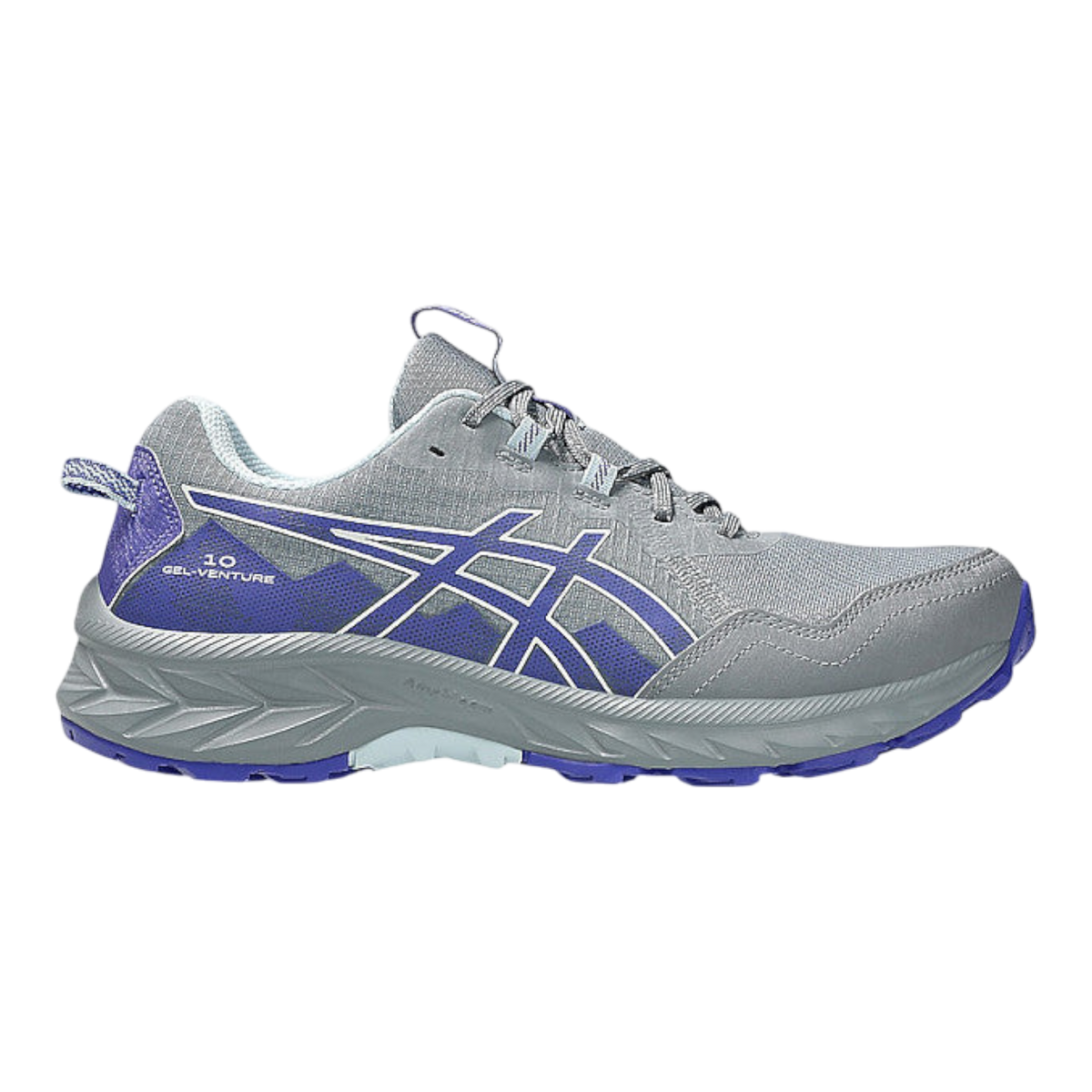 ASICS GEL-VENTURE 10 Womens Trail Running Shoes — Gravel/Blue Violet