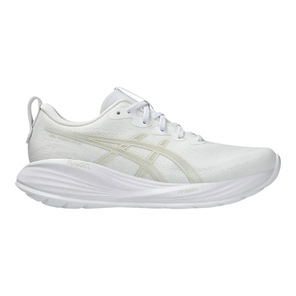 ASICS GEL-CUMULUS 27 Womens Running Shoes — White/Lake Grey