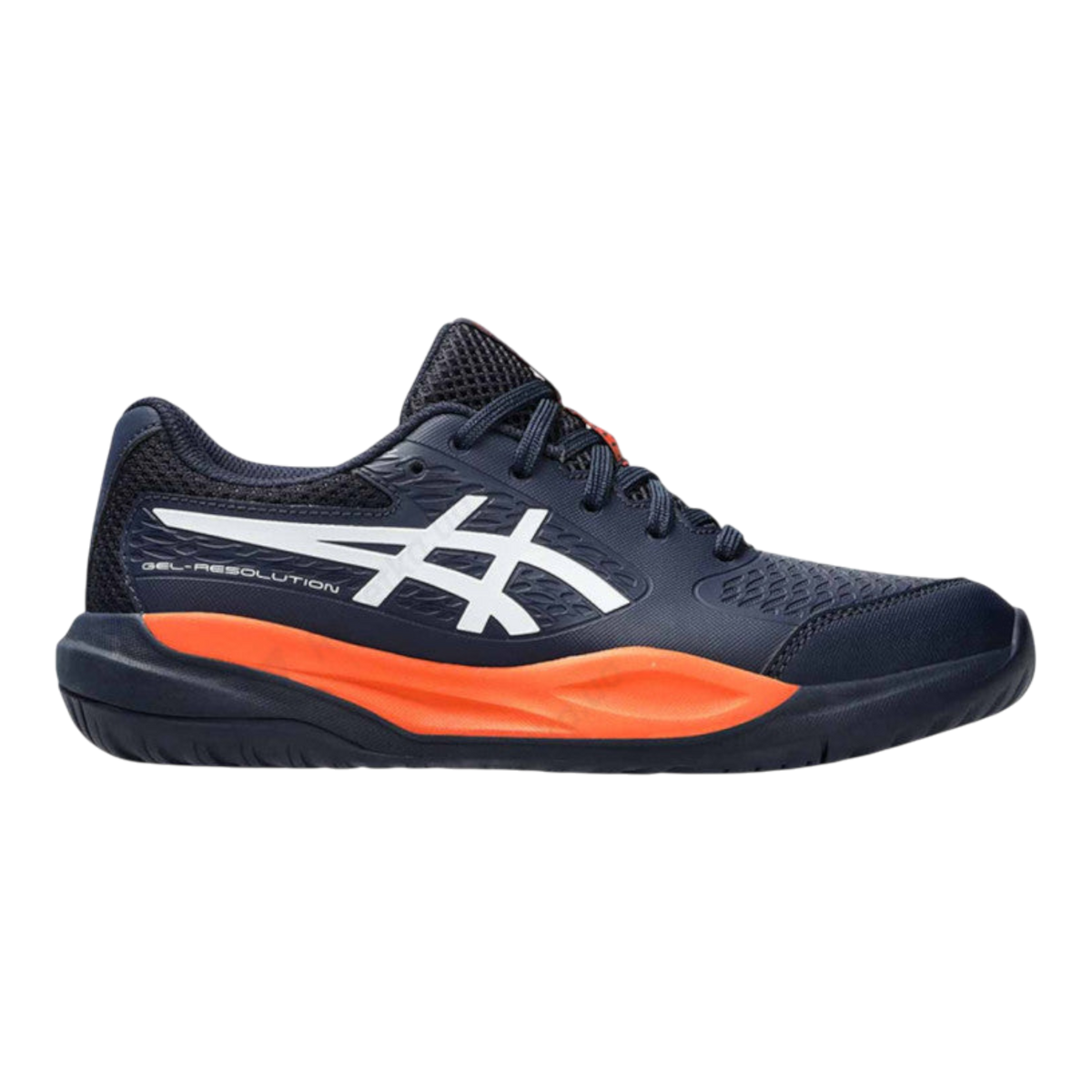 ASICS GEL-RESOLUTION X Little Kids (PS) Tennis Shoes — Midnight/White Synthetic Low-Top