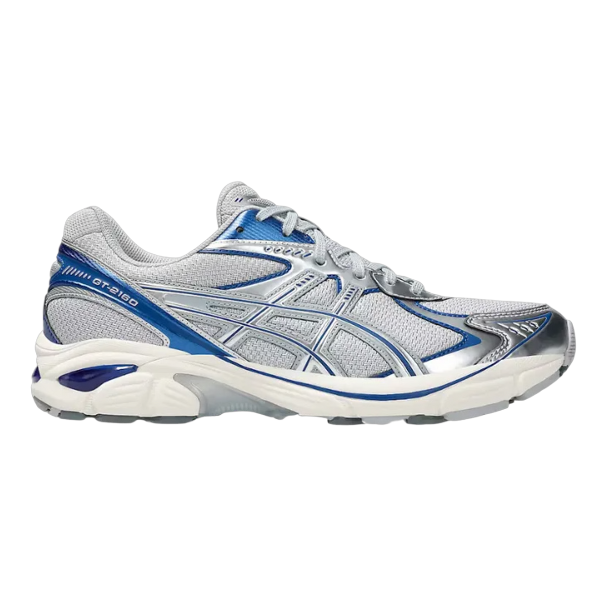 ASICS GT-2160 Mens Sneakers — Piedmont Grey/Deep Marine Mesh Low-Top