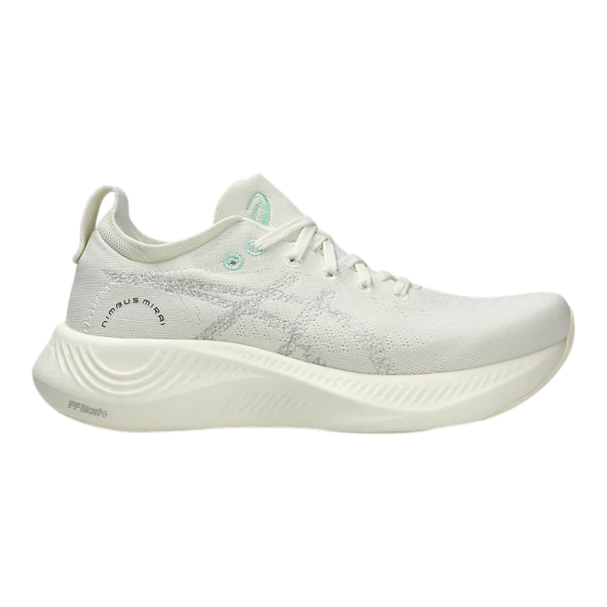 ASICS NIMBUS MIRAI Mens Running Shoes — White/White