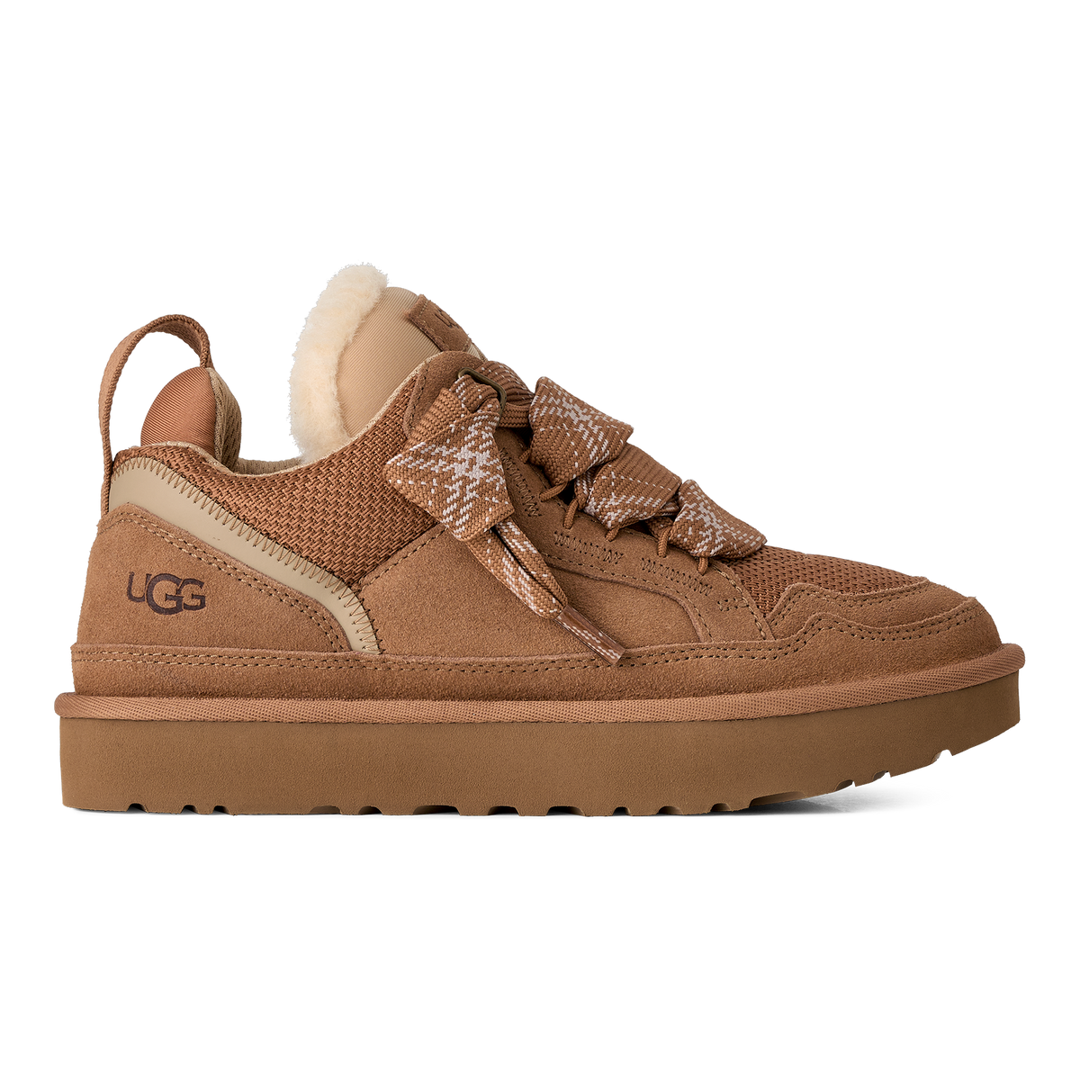 UGG Lowmel Womens Sneakers — Chestnut Suede Low-Top