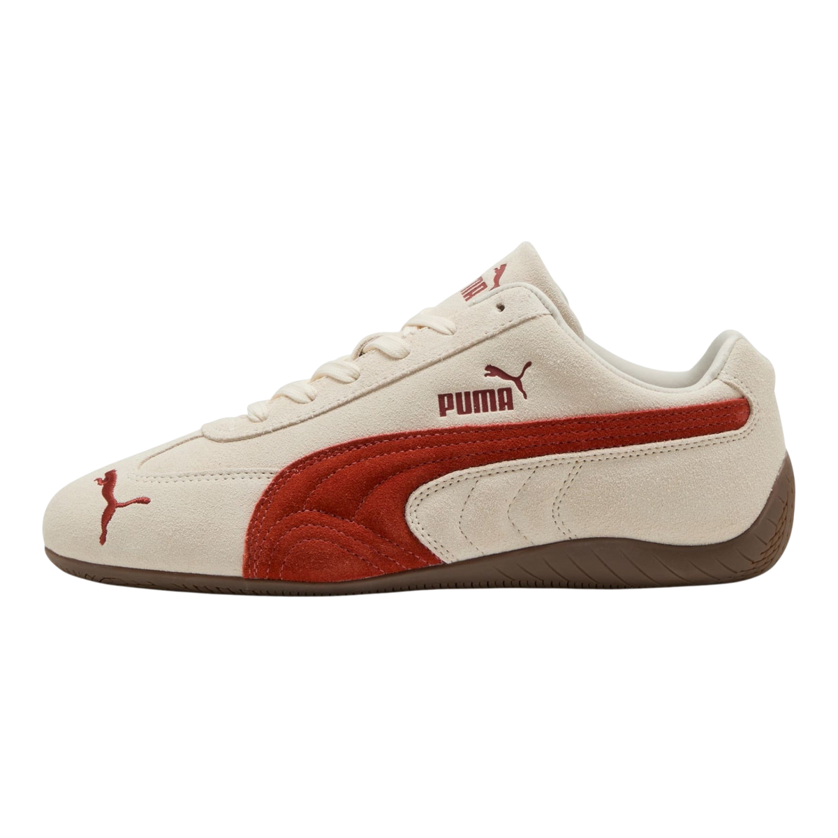 PUMA Speedcat OG Mens Sneakers — Alpine Snow/Gum Suede Low-Top