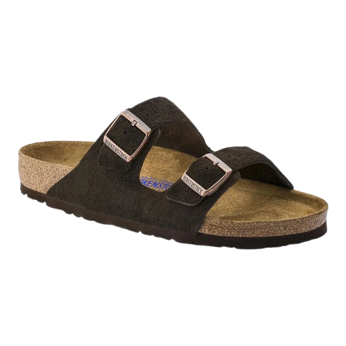 Birkenstock Arizona Soft Footbed Suede Mens Sandals — Mocha