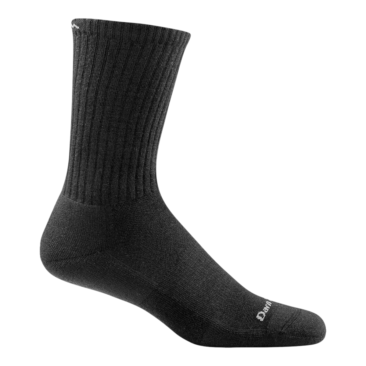 Darn Tough The Standard Crew Lightweight Cushion Lifestyle Mens Socks — Black