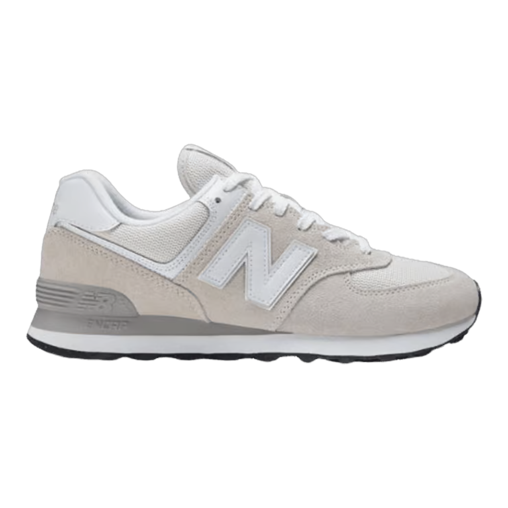 New Balance 574 Core Mens Sneakers — Nimbus Cloud/White Suede Low-Top