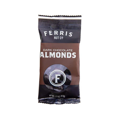 Ferris Nut Co. Dark Chocolate Almonds, 1.75 oz (Case of 24)