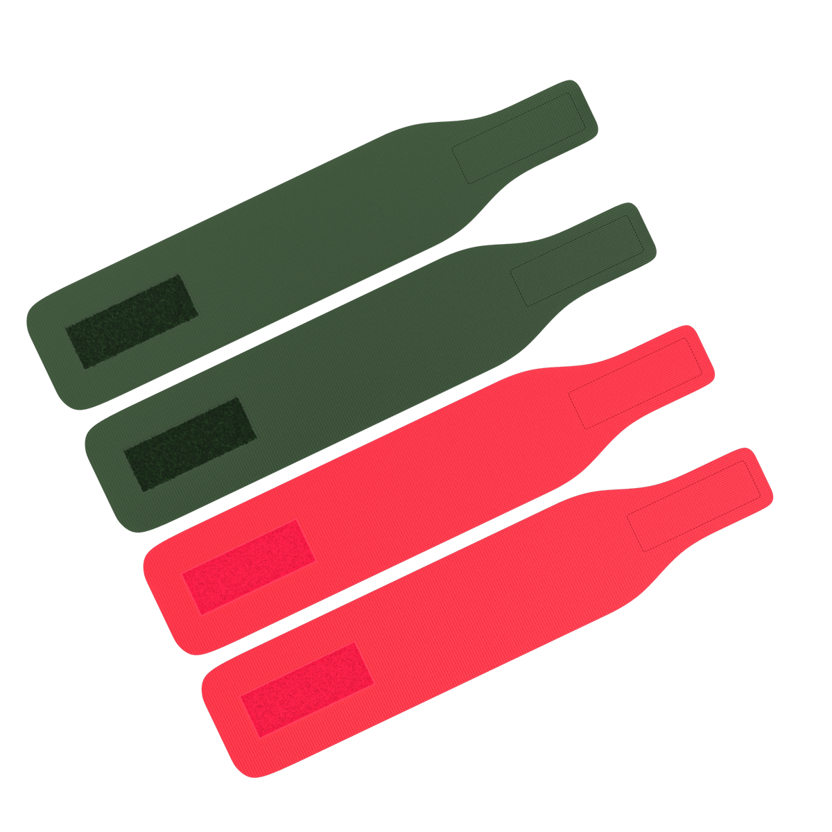 Great Call Athletics red and green wrestling ankle bands - product view 3