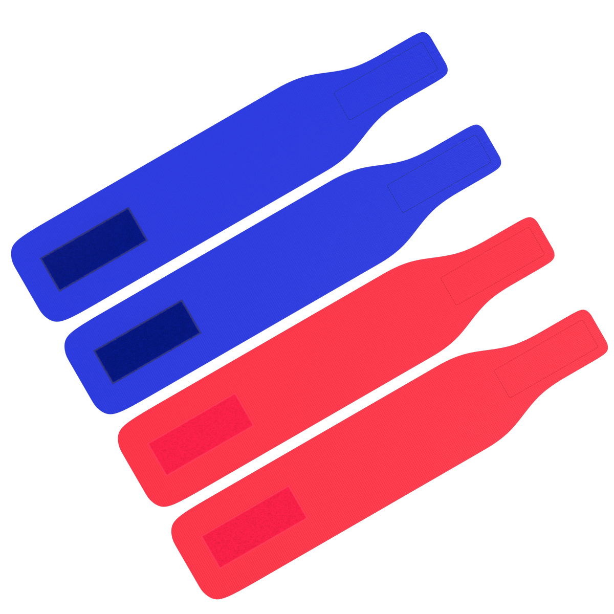 Great Call Athletics red and blue wrestling ankle bands - product view 3