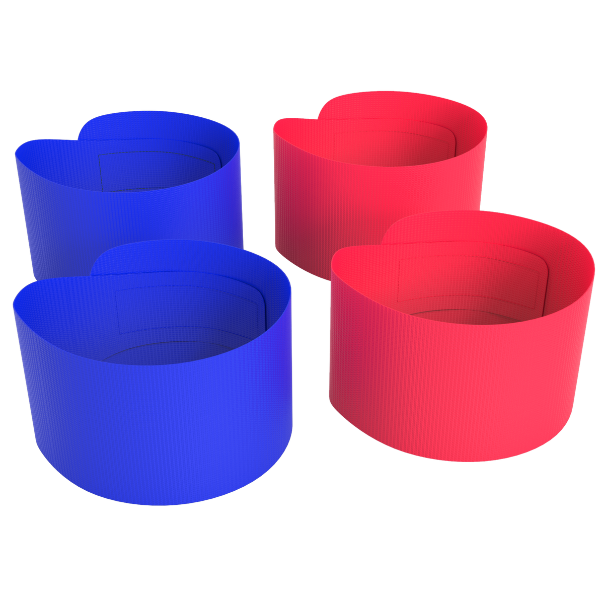 Great Call Athletics red and blue wrestling ankle bands - product view 4