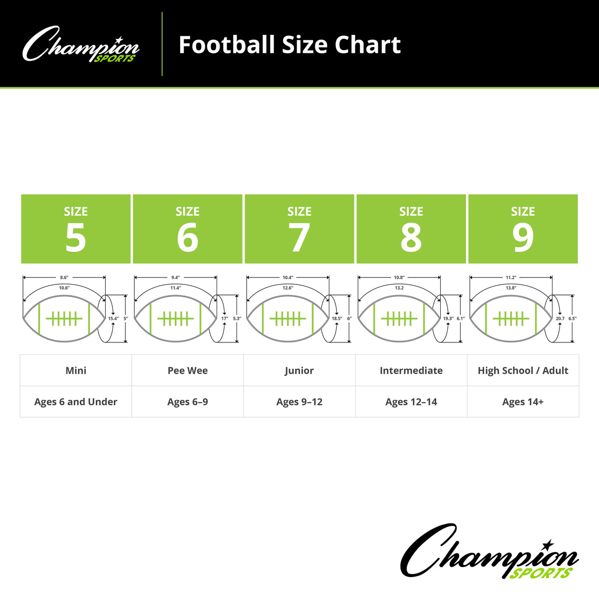 Champion Sports Rubber Football - Alternate View 12